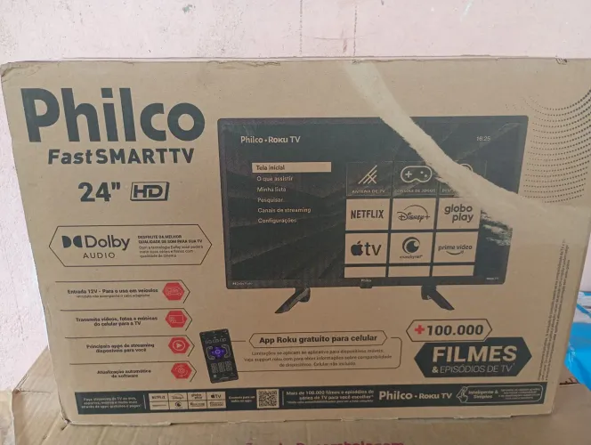 Smart tv 24 polegadas Philco Roku