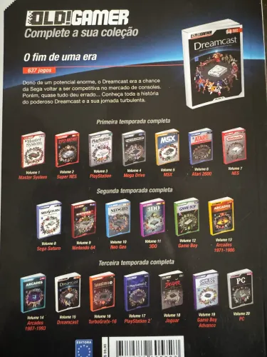 4 Livros Old!Gamer Coleção Consoles Volumes 5-13