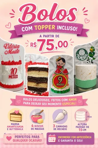 Bolo em chantininho
