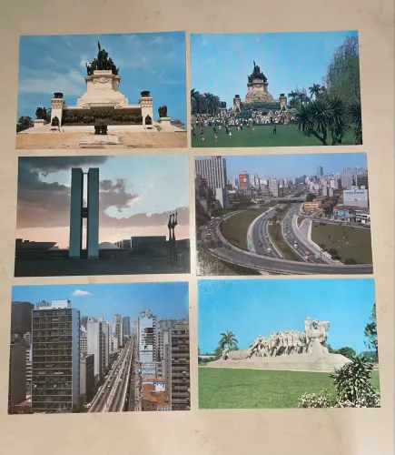 Cartões Postais de Sao Paulo - Lote