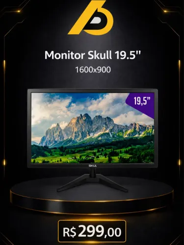 Monitor 19 Skull - Vga / Hdmi