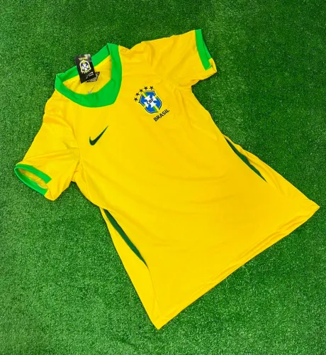 Camisa do Brasil dri-fit com bordado 3d