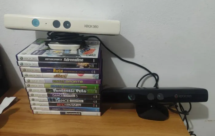 Kinect Xbox 360 + Jogos - Leia a descrição Ac cartão e Olx pay (temos outros jogos)