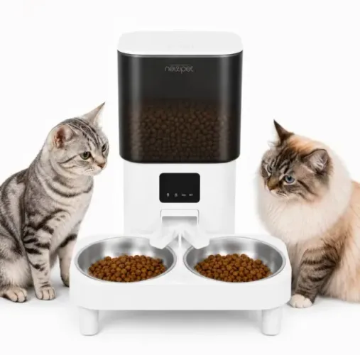 Alimentador Automático Elevado para Cães e Gatos Newpet emporizador 6L