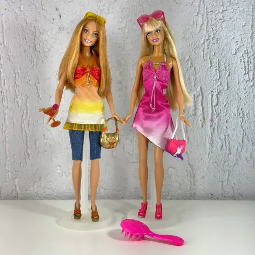 mattel bonecas fashion fever barbie e summer coleção south beach 2008 original