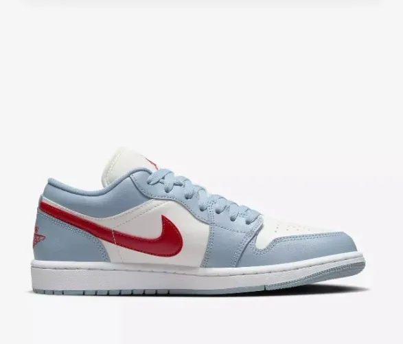 TÊNIS AIR JORDAN 1 LOW BLUE WHISPER-Tamanho 37(Usado poucas vezes)