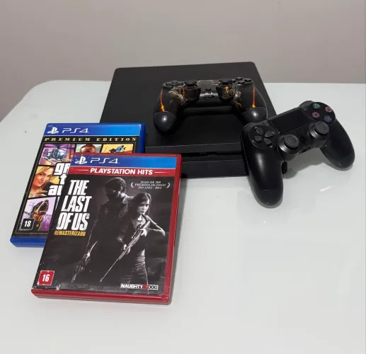 PS4/PLAYSTATION 4 SLIM + 6 JOGOS