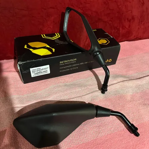 Retrovisor f400 novo rosca da honda