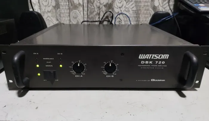 Potência Amplificador Wattsom Dbk 720 Tudo Funcionando