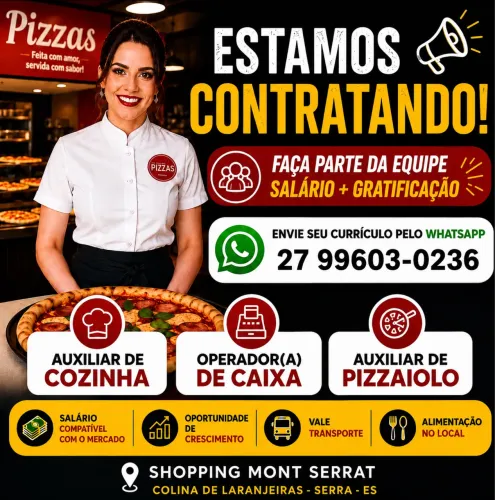 Vaga de Emprego - Colina de Laranjeiras