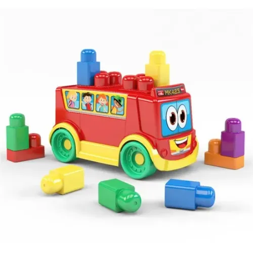Brinquedo para Montar Ônibus da Blocolândia - Dismat