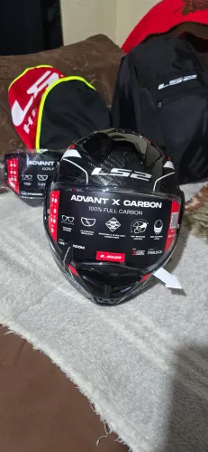 Ls2 advant x full carbono novo tamanho 58 completo menos caixa 