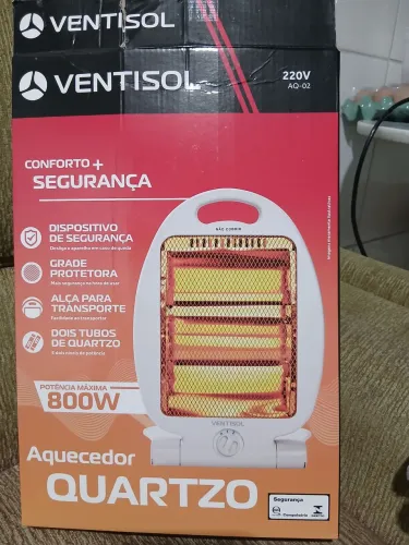 Aquecedor usado três vezes