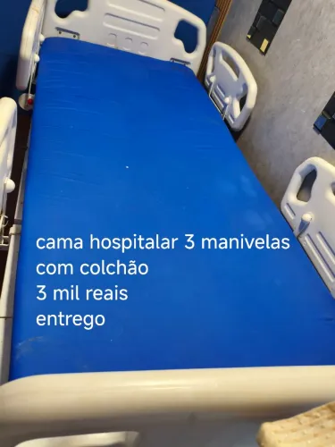 Cama hospitalar 3 manivelas