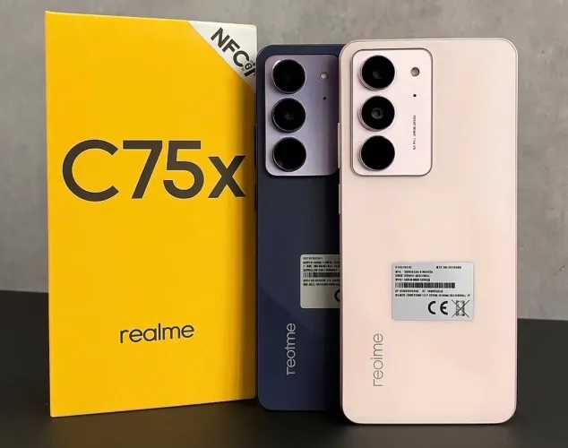 Celular Realme C75x 128gb 6gb Ram Nfc Ip69 Novo Entregamos Gratis Garantia 