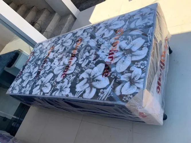 Cama Unibox Solteiro Com 6cm de espuma Semi ortopédica 0.88 x 1.88