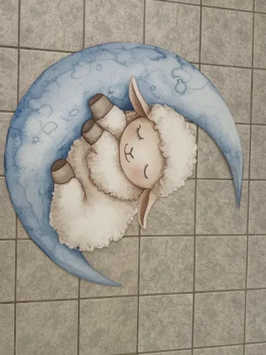 Display/Totem/Clone tema Ovelha ideal para Aniversário infantil, chá de bebê