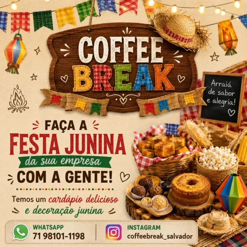 Coffee Break junino em Salvador Bahia