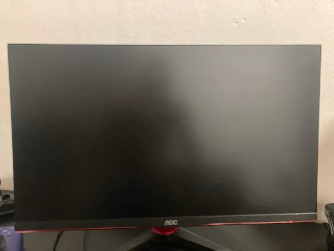 Monitor Gamer Sniper 27'' 75hz Ips1ms Hdmi Vga Aoc Cor Pt/vm Preto/vermelho 127/220v