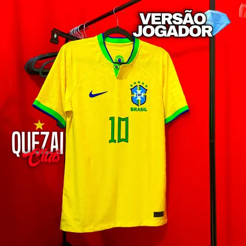 Camisa Nike Seleção Brasileira / Brasil 2022 Home amarela ORIGINAL 