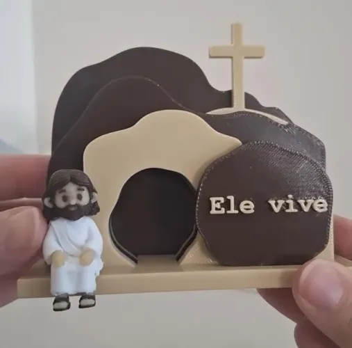 Decoração Sepulcro e Jesus