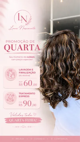 Especialista em cachos e cabelos