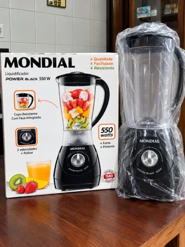 Liquidificador Mondial Power Black 550W - NOVO