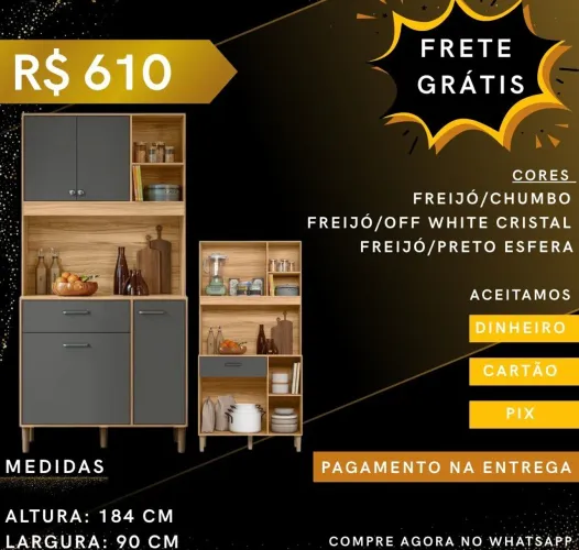 Armário de cozinha novo na caixa 