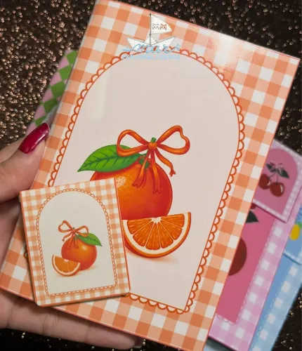 Caderno A6 Brochura personalizado + marca pagina