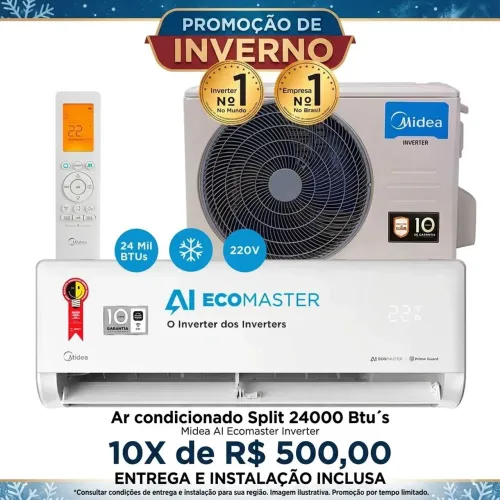 Split Midea 24 mil Btus (Instalado)