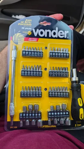 Kit Vonder Bits Completo Philips Fenda Torque
