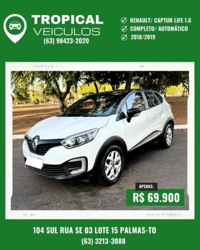 Renault Captur Life 1.6 16V Flex 5P Aut. 2019