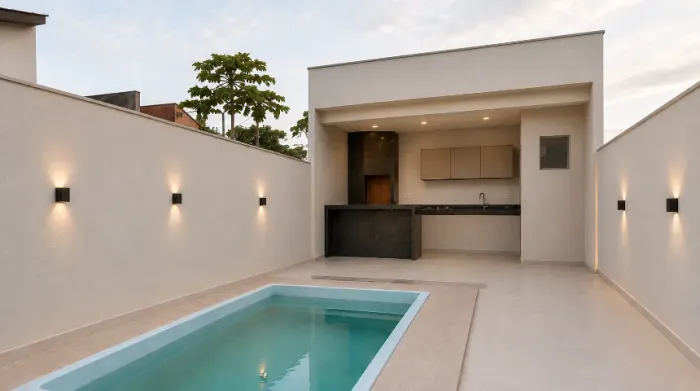 Sobrado com piscina e suite matinhos