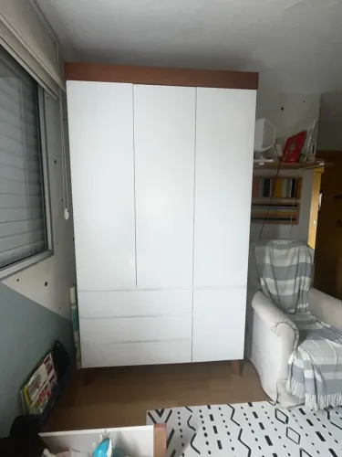 Guarda Roupa Sorrento - Branco e mel