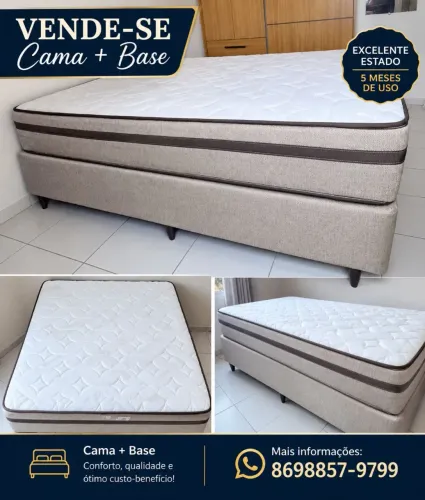 VENDE-SE CAMA+BASE CASAL