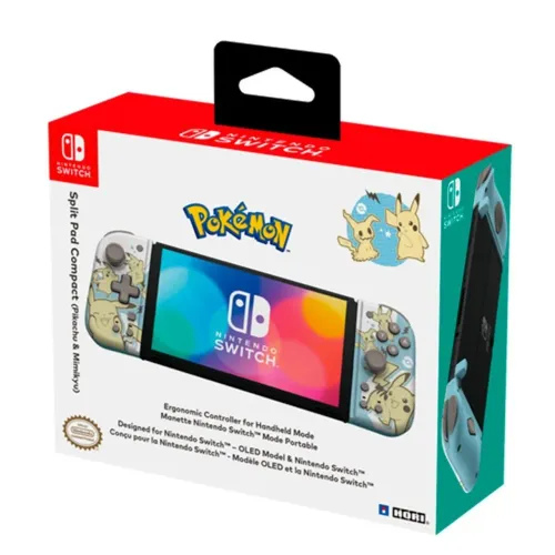 Controle HORI Split Pad Compact Pikachu, para Nintendo Switch 