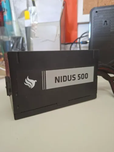 Fonte Nidus 500W 80 Plus Bronze - Pichau - Funcionando Perfeitamente