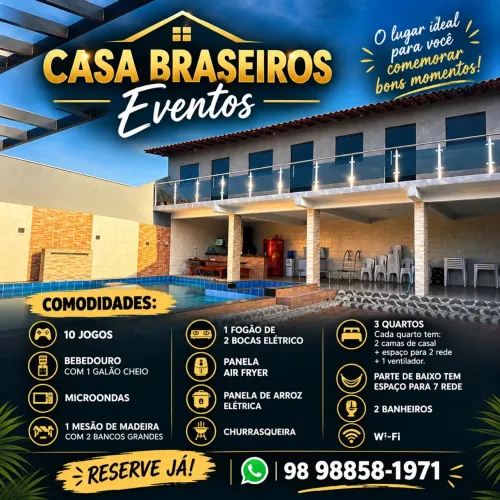 Casa de Eventos. Casa Braseiros Eventos