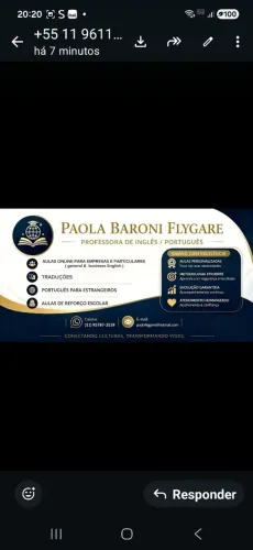 AULAS DE INGLÊS  E PORTUGUÊS 