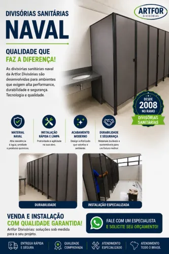 Instalação Divisórias Sanitárias Naval de Baixo Custo. Divisórias para Banheiros.