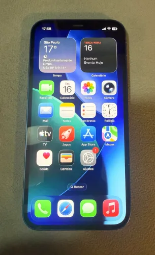 APPLE IPHONE 12 64GB AZUL IMPECÁVEL
