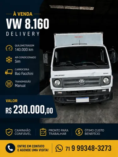 VW 8.160 - Ano: 2018