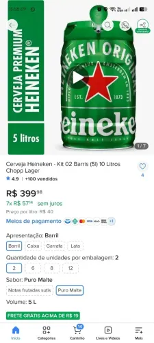 Heineken 10 Litros