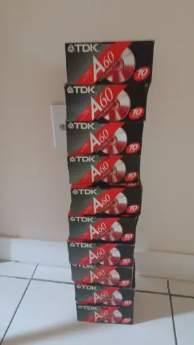 Fita Cassete tdk A-60 ( Caixa com 10 fitas )