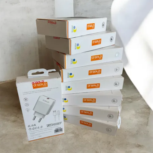     Carregador Turbo 6.1A QC 4.0 ?GOLD PRO | Tipo-C e iPhone | Envio rápido 