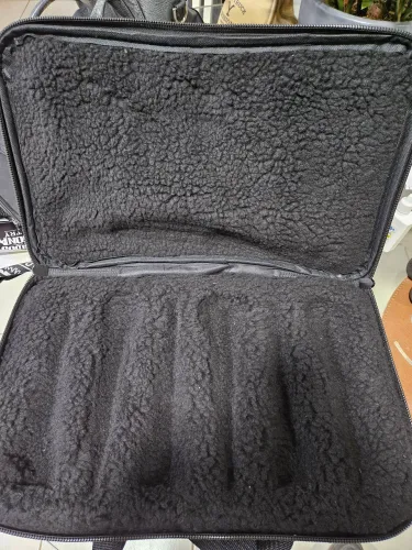 Case soft bag apeluciado para microfones comporta 5 microfones