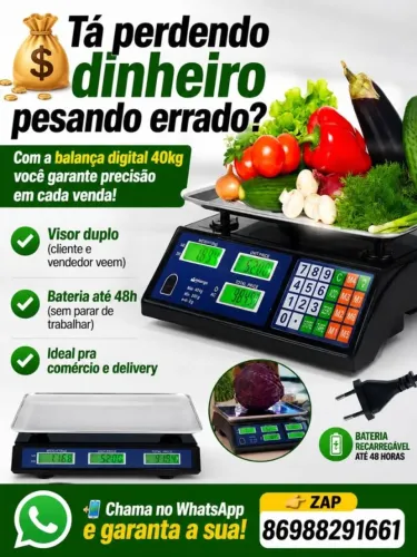 balança digital 40kg - novas