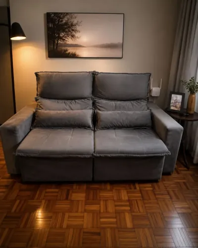 Sofá Retrátil de 3 lugares