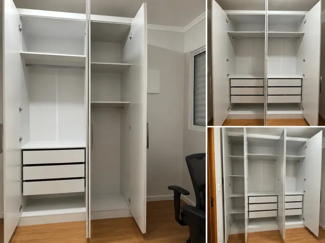 Guarda Roupa grande e completo! 6 gavetas, com espelho!