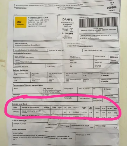 Parafusadeira MAKITA a BATERIA NOVA COM NOTA